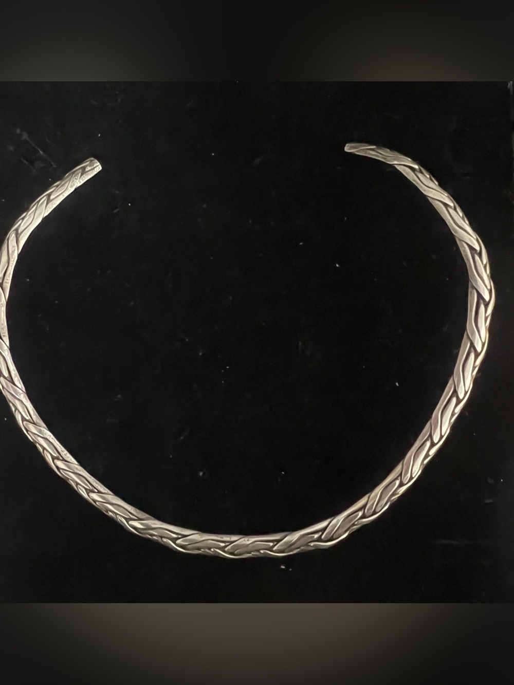925 Sterling silver Mexico braided Torq / collar